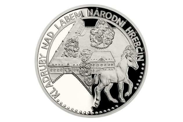 Platinová uncová mince UNESCO - Kladruby nad Labem - Národní hřebčín proof (ČM 2021)