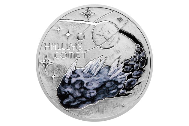 Stříbrná mince Mléčná dráha - Halleyova kometa proof (ČM 2023)    