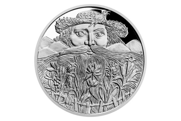 Stříbrná medaile Strážci českých hor - Krkonoše a Krakonoš proof (ČM 2021) 