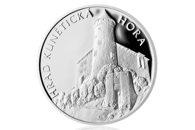Stříbrná medaile Hrad Kunětická hora proof (ČM 2012) 