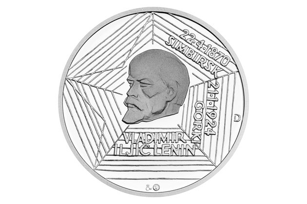 Stříbrná medaile Kult osobnosti -  V. I. Lenin proof (ČM 2024)