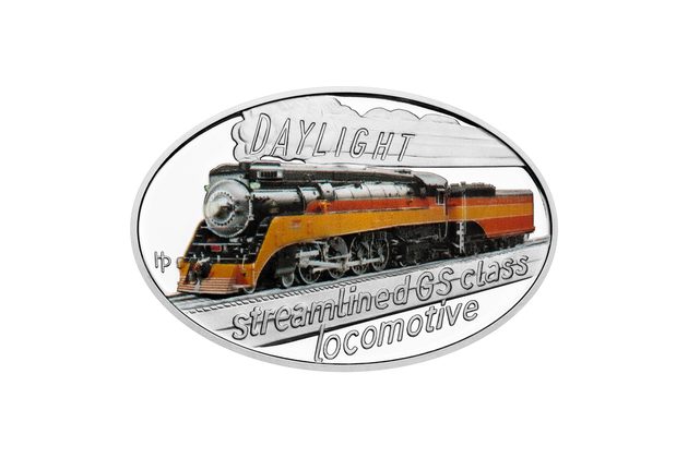 Stříbrná mince Slavné parní lokomotivy - Daylight  proof (ČM 2025) 