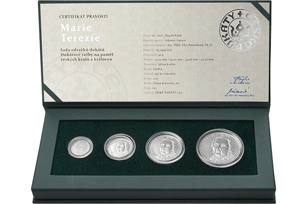 Sada stříbrných medailí Marie Terezie standard (ČD 2017)
