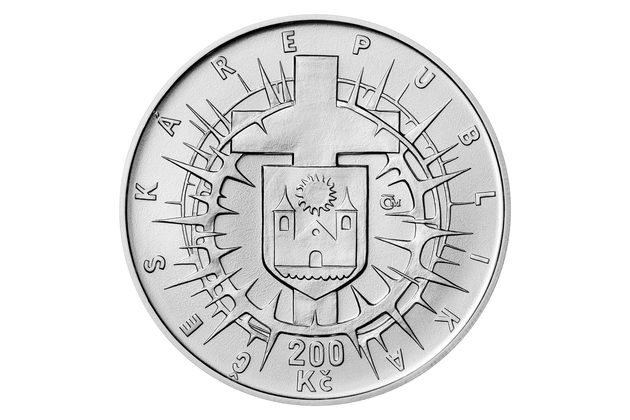 Stříbrná mince 200 Kč - 75. výročí jmenování J.K. Matochy arcibiskupem olomouckým standard (ČNB 2023)