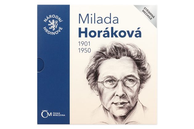 Stříbrná medaile Národní hrdinové - Milada Horáková provedení proof (ČM 2020)