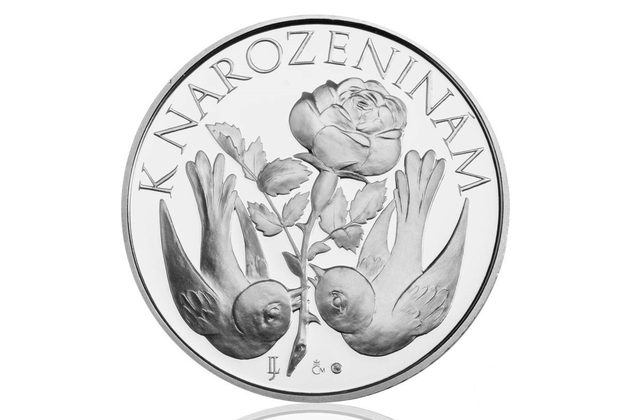 Stříbrná medaile K narozeninám s textem "Vše nejlepší..." provedení proof (ČM 2011)