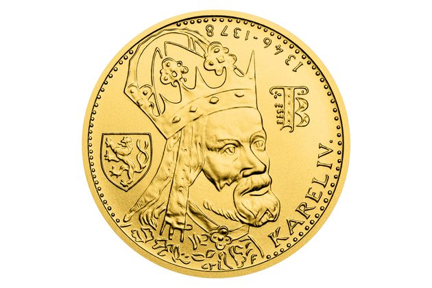 Zlatý dukát ČR 2026 - Novoražba karlovského dukátu, dukátový lesk (ČM 2026)