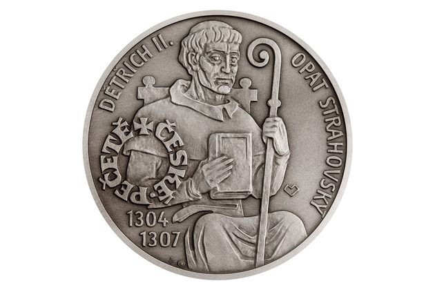 Stříbrná medaile České pečetě - Opat Strahovského kláštera v Praze provedení standard (ČM 2020)