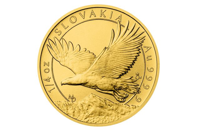 Zlatá 1/4oz investiční mince Orel 2023 standard (ČM 2023) 