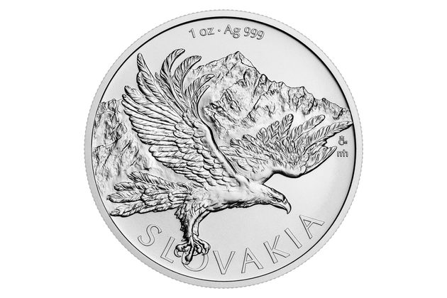 Stříbrná uncová investiční mince Orel standard (ČM 2026)