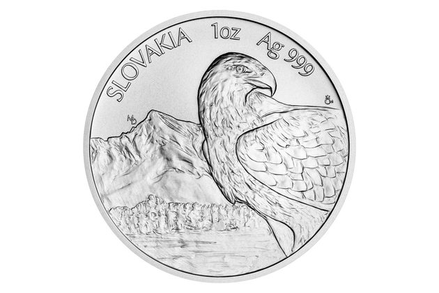 Stříbrná uncová investiční mince Orel standard (ČM 2021)