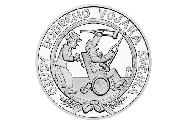 Stříbrná medaile Josef Lada - Osudy dobrého vojáka Švejka - Na Bělehrad proof (ČM 2026)