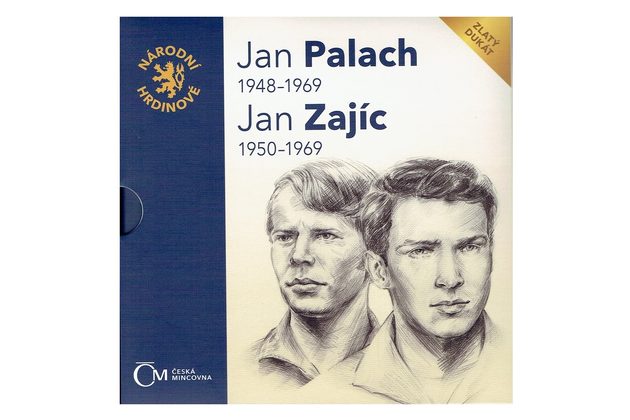 Dukát Národní hrdinové - Jan Palach a Jan Zajíc provedení proof (ČM 2019)