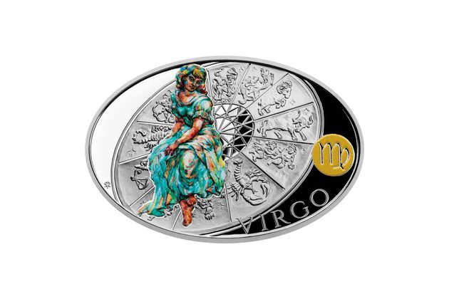 Stříbrná mince Znamení zvěrokruhu - Panna proof (ČM 2021) 