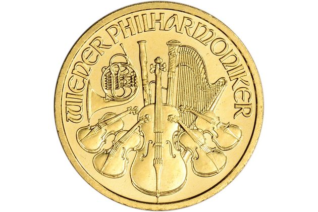 Zlatá 1/10oz investiční mince Philharmoniker standard (Rakousko 2022)