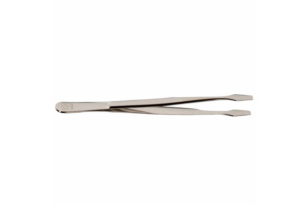 Pinzeta na známky Leuchtturm Luxus 12cm s obalem PI 32 rovná, lopatková