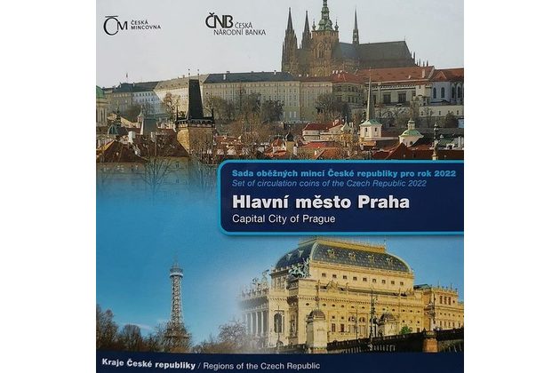 Sada oběžných mincí ČR - Hlavní město Praha provedení standard (ČNB 2022)