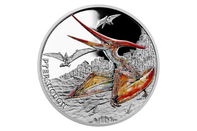 Stříbrná mince Pravěký svět - Pteranodon  proof (ČM 2023) 