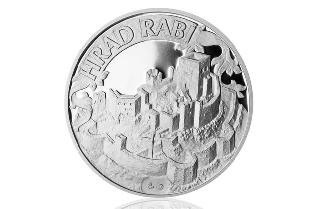Stříbrná medaile Hrad Rabí proof (ČM 2012) 
