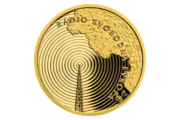 Zlatá uncová medaile Příběhy naší historie - Rádio Svobodná Evropa proof (ČM 2020)