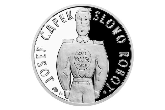 Stříbrná medaile Příběhy naší historie - R.U.R. a slovo robot proof (ČM 2020)  