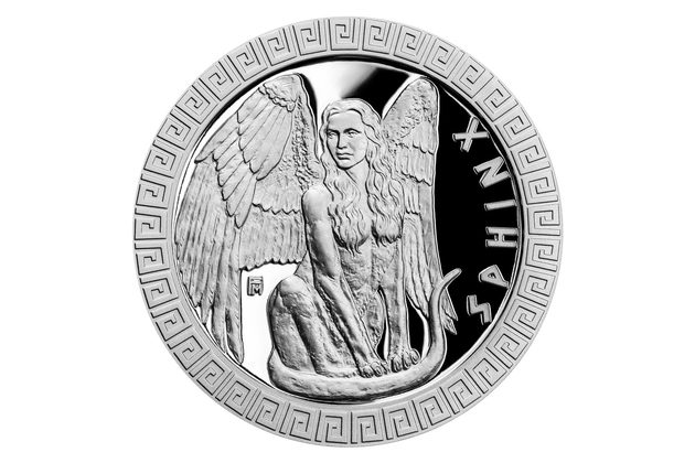 Stříbrná mince Bájní tvorové - Sfinga proof (ČM 2022)