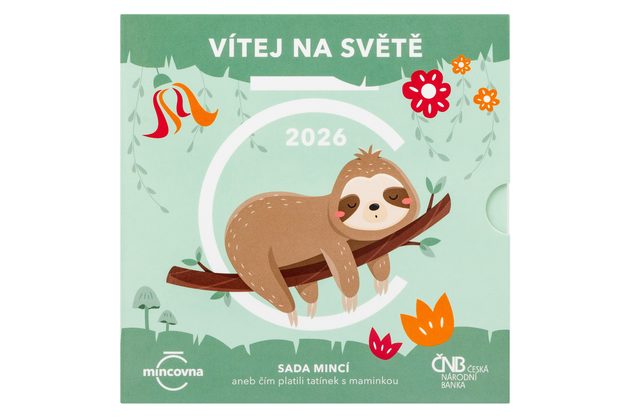 Sada oběžných mincí ČR - k narození dítěte provedení sady standard (ČNB 2026)