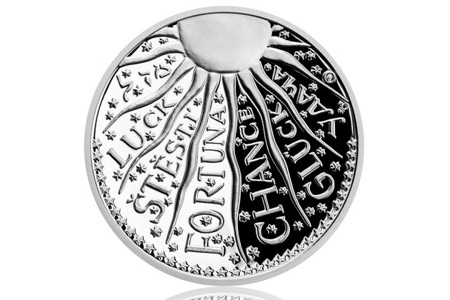 Stříbrná medaile Štěstíčko proof (ČM 2020)