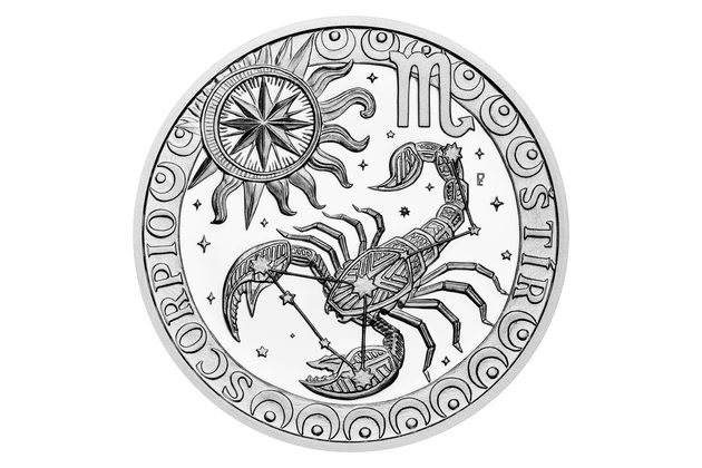 Stříbrná medaile Znamení zvěrokruhu Štír proof (ČM 2026) 
