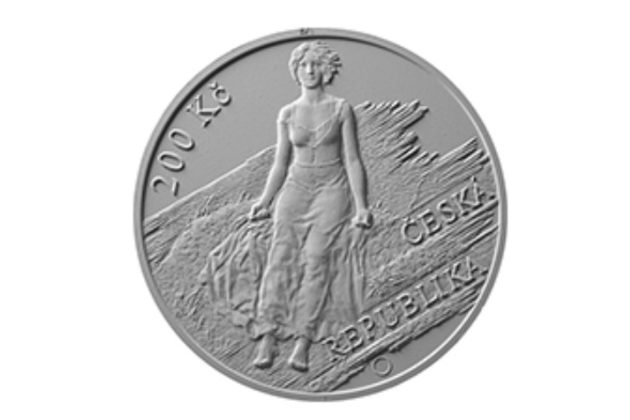 Stříbrná mince 200 Kč - 150. výročí narození Maxe Švabinského standard (ČNB 2023)