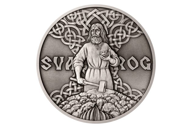 Stříbrná mince Bohové světa - Svarog  standard (ČM 2022)  