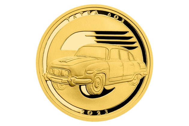 Zlatá půluncová medaile Osobní automobil Tatra 603 proof (ČM 2023)  