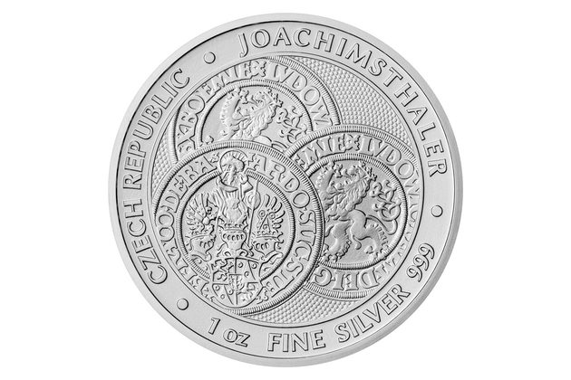 Stříbrná uncová investiční mince Tolar - Česká republika  standard (ČM 2023)