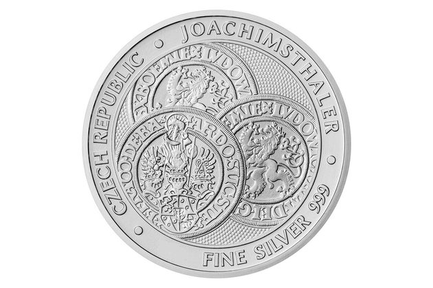 Stříbrná uncová investiční mince Tolar - Česká republika  proof číslovaná (ČM 2023)
