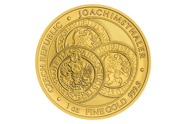 Zlatá uncová investiční mince Tolar - Česká republika standard (ČM 2021)