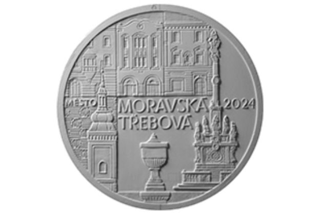 Zlatá mince 5000 Kč Městské památkové rezervace ČNB - Moravská Třebová proof (ČNB 2024)