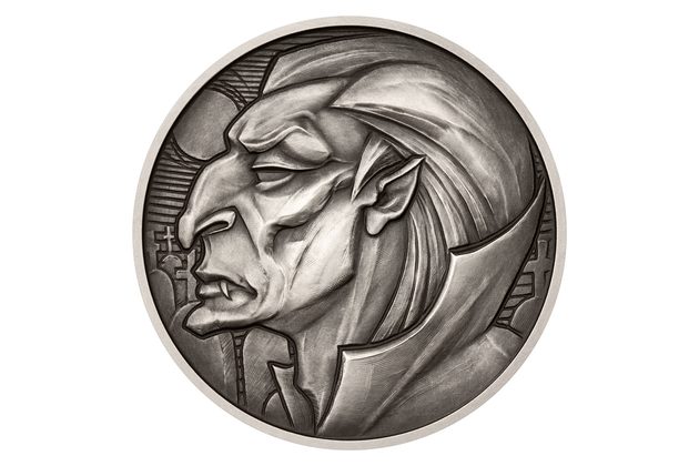 Stříbrná mince Mytologické postavy - Upír standard (ČM 2026) 