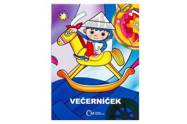 Stříbrná mince Večerníček - 60 let kolor proof (NBS 2025)