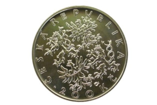Stříbrná mince 200 Kč - 1000. výročí úmrtí sv. Vojtěcha provedení standard (ČNB 1997)