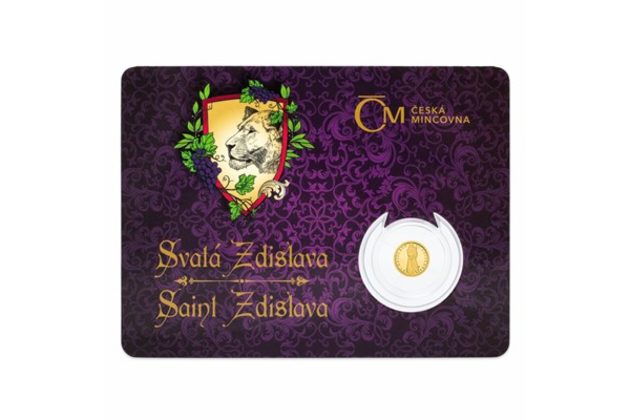 Zlatá mince Patroni - Svatá Zdislava provedení proof (ČM 2019)