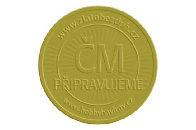 Zlatá čtvrtuncová medaile Příběhy naší historie - Loutka Spejbla proof (ČM 2020)