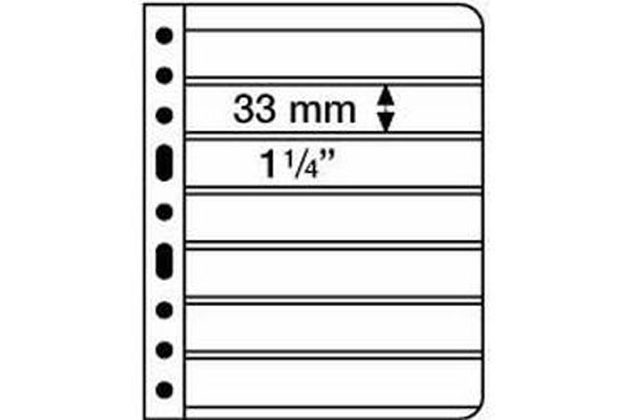 VARIO Listy 7S černé 216x280mm Leuchtturm 5 kusů