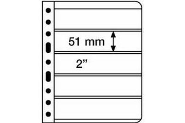 VARIO Listy 5C transparentní 216x280mm Leuchtturm 5 kusů