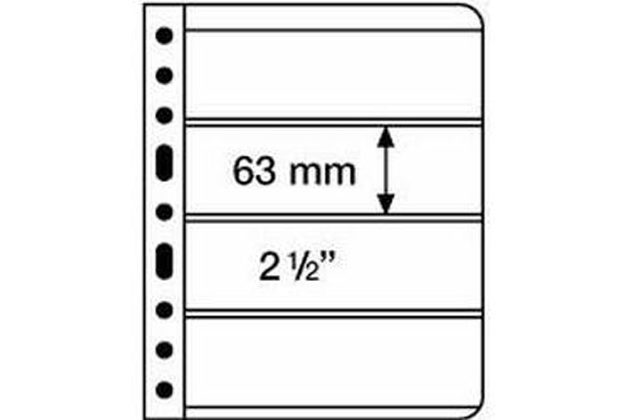 VARIO Listy 4S černé 216x280mm Leuchtturm 5 kusů