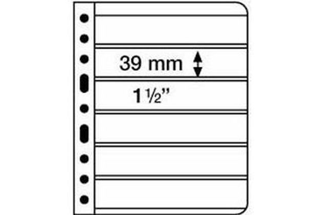 VARIO Listy 6S černé 216x280mm Leuchtturm 5 kusů