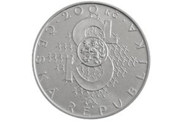 Stříbrná mince 200 Kč - 150. výročí založení Sokola provedení proof (ČNB 2012)