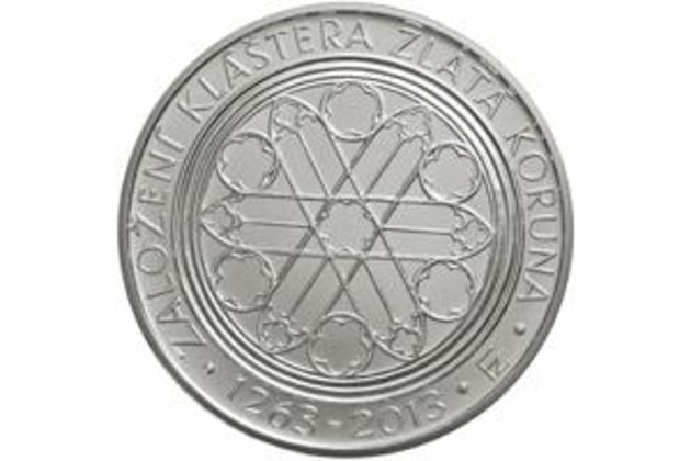 Stříbrná mince 200 Kč - 750. výročí založení kláštera Zlatá koruna provedení standard (ČNB 2013)