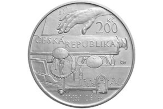 Stříbrná mince 200 Kč - 250. výročí narození Aloyse Klara provedení proof (ČNB 2013)