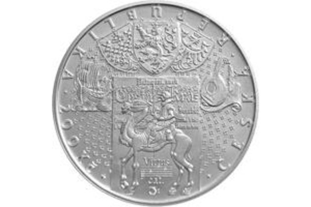Stříbrná mince 200 Kč - 450. výročí narození Kryštofa Haranta z Polžic a Bezdružic proof (ČNB 2014)