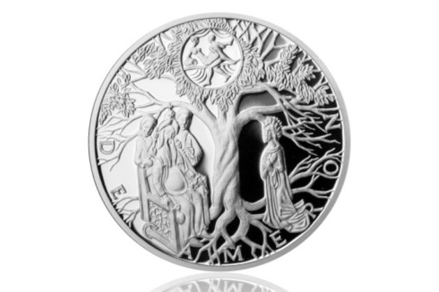 Stříbrná medaile Dekameron den první - Gaskoňská paní provedení proof (ČM 2013)